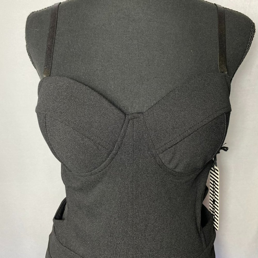 Haute Monde Black Corset Style Jumpsuit Size Medium NWOT - Picture 2 of 7